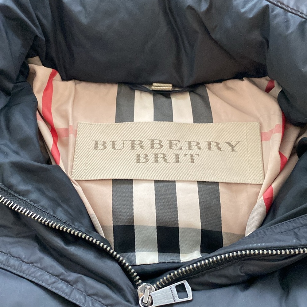 Authentic Burberry Brit Down Long Coat sz M